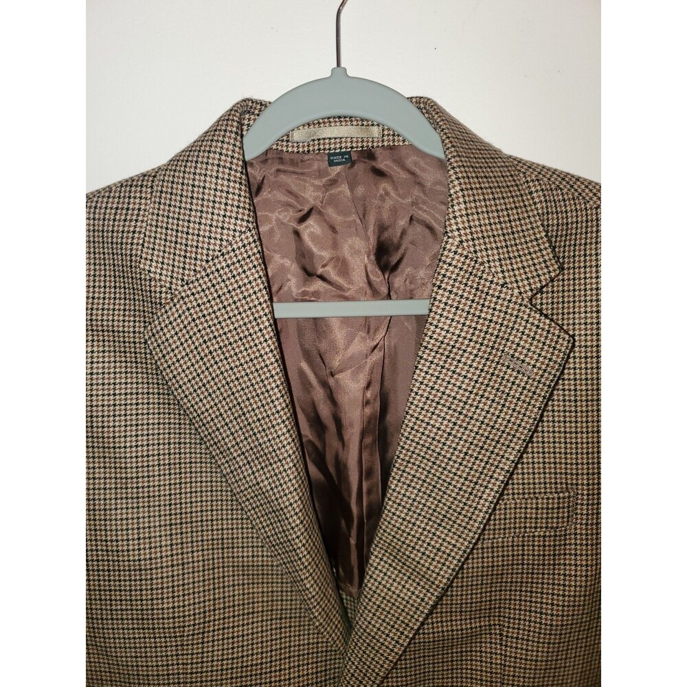 NWT J.Crew Men's Sportcoat 40R English Linen Wool Blazer Houndstooth CQ429